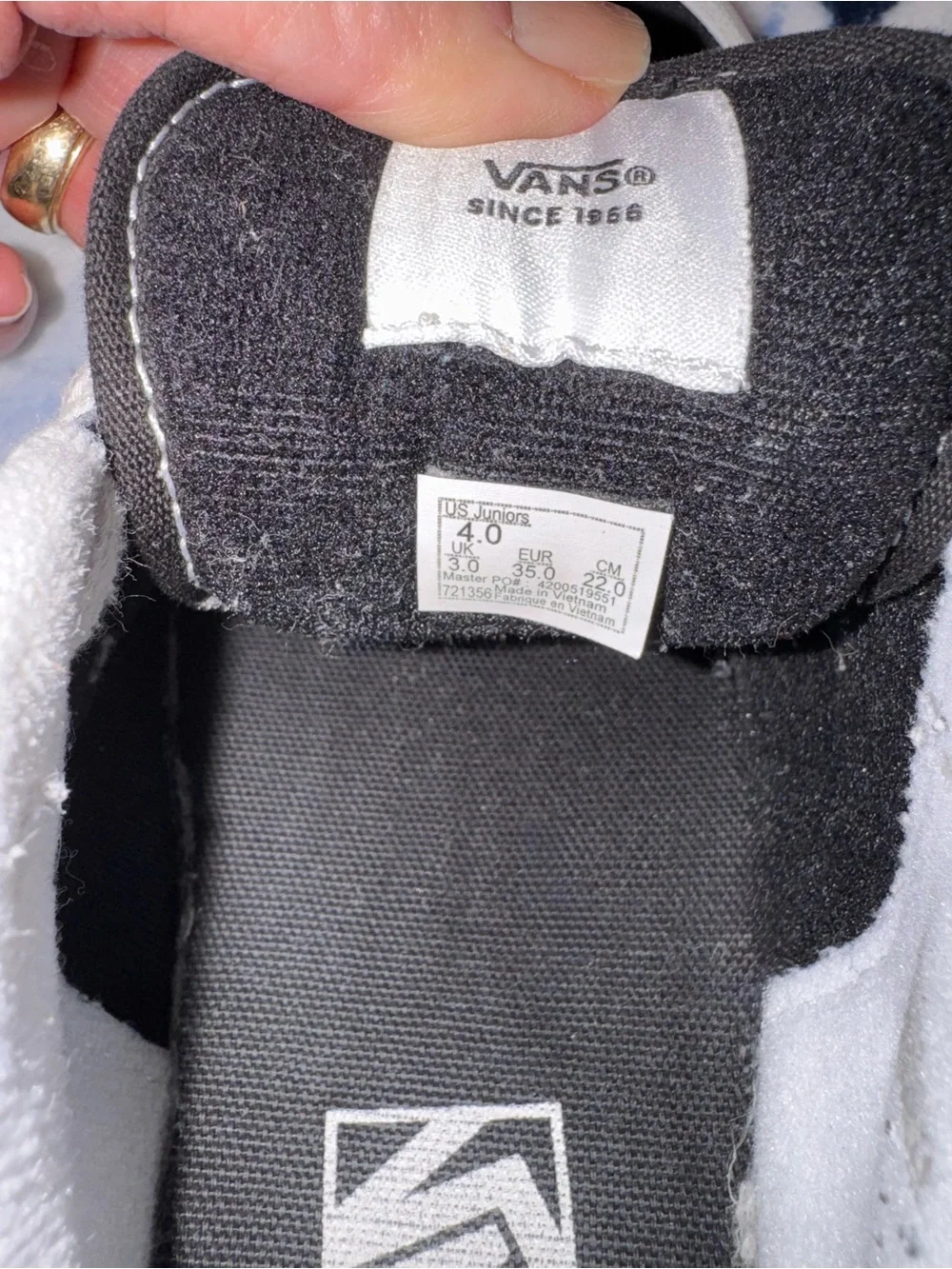 Vans Kids Old Skool Sneakers in Black, Gray, White